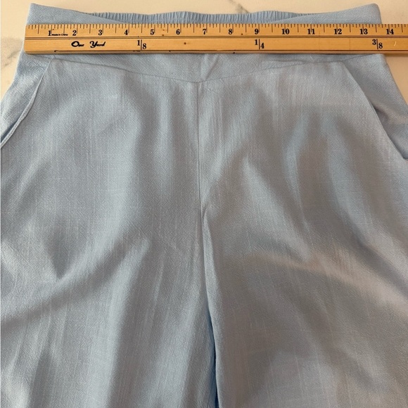 Anrabess Light Blue Linen 2 piece Outfit size Small - Picture 2 of 9